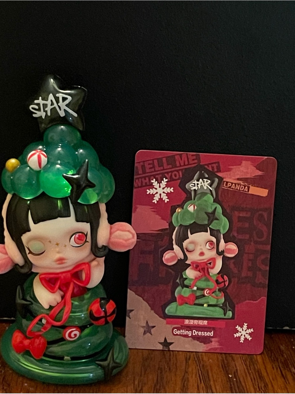 SKULLPANDA “ Tell MeWhat You Want” Getting Dressed Blind Box Figure with ID Card
